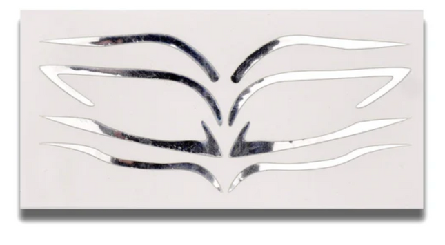 Face Lace x Glisten Cosmetics Devotion Liners - Chrome Makeup Stickers