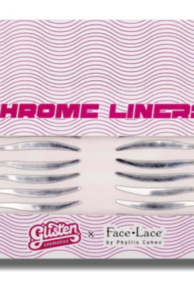 Face Lace x Glisten Cosmetics Chrome Liners - Chrome Makeup Stickers