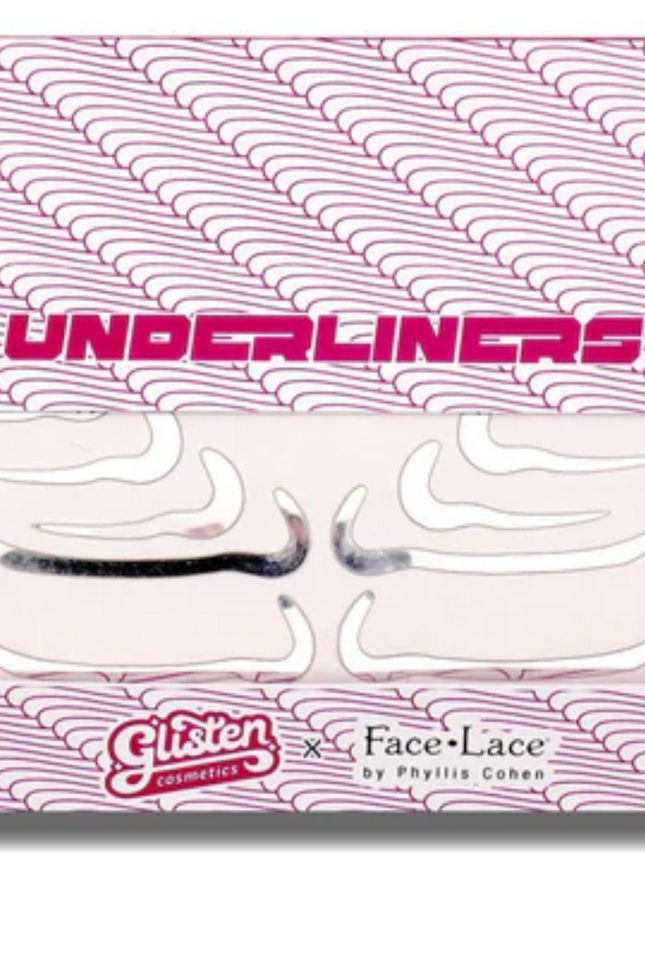 Face Lace x Glisten Cosmetics Underliners - Chrome Makeup Stickers