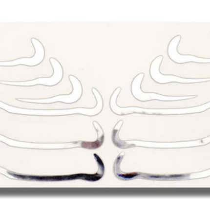 Face Lace x Glisten Cosmetics Underliners - Chrome Makeup Stickers