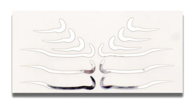 Face Lace x Glisten Cosmetics Underliners - Chrome Makeup Stickers