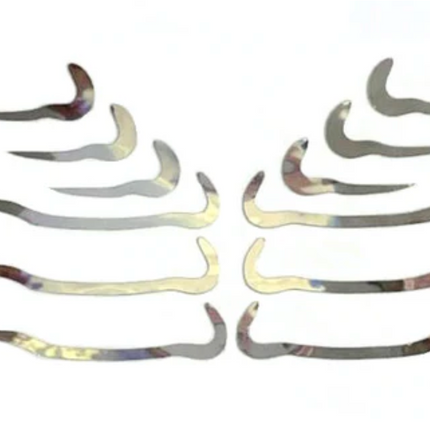 Face Lace x Glisten Cosmetics Underliners - Chrome Makeup Stickers
