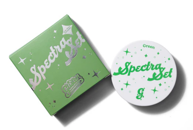 Glisten Cosmetics Green Spectra Set - Colourful Pressed Powder