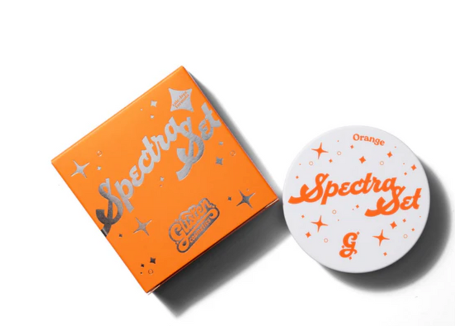 Glisten Cosmetics Orange Spectra Set - Colourful Pressed Powder