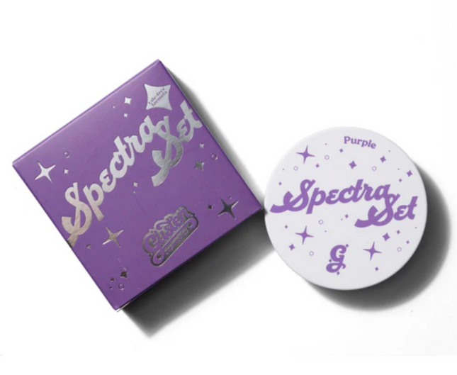 Glisten Cosmetics Purple Spectra Set - Colourful Pressed Powder
