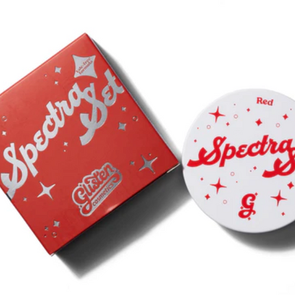 Glisten Cosmetics Red Spectra Set - Colourful Pressed Powder