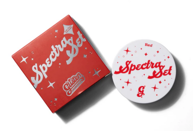 Glisten Cosmetics Red Spectra Set - Colourful Pressed Powder