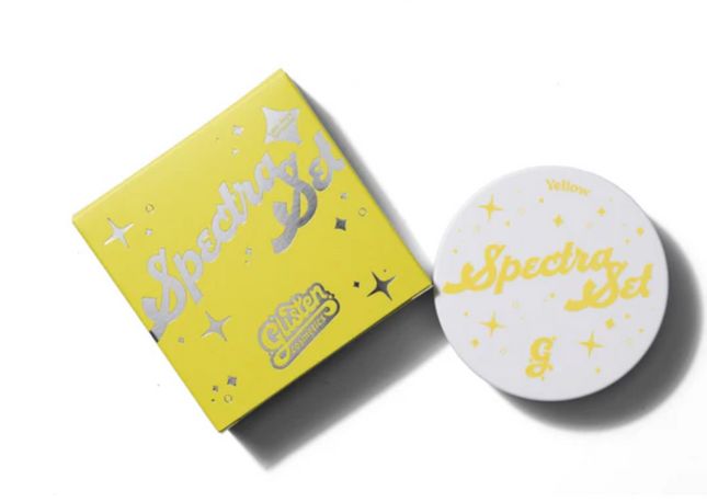 Glisten Cosmetics Yellow Spectra Set - Colourful Pressed Powder