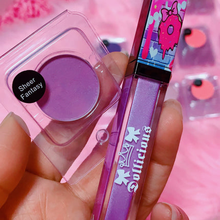 Inked Doll Cosmetics - SHEER FANTASY! (Lavender) PRESSED EYESHADOW SINGLE