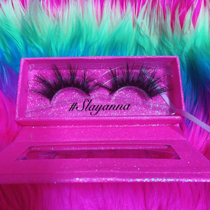 Inked Doll Cosmetics - #SLAYANNA 5D DreamDoll-LUXE Lash *PINK GLITTER* Glam MAGNET Case