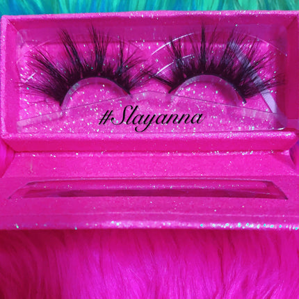 Inked Doll Cosmetics - #SLAYANNA 5D DreamDoll-LUXE Lash *PINK GLITTER* Glam MAGNET Case