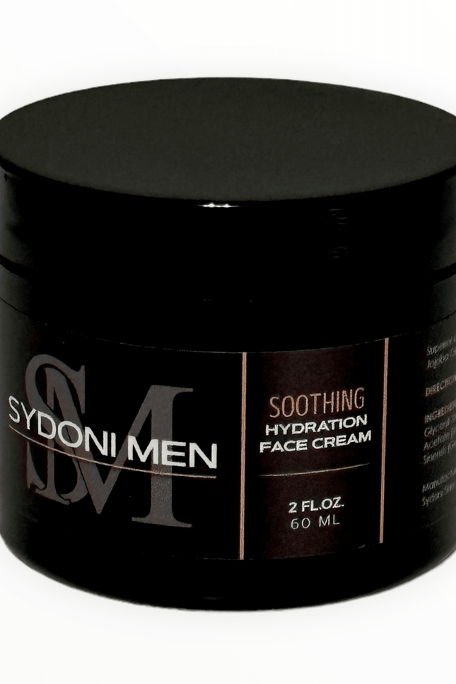 Sydoni - SOOTHING HYDRATION FACE CREAM FOR MEN with SANDALWOOD and LAVENDER ESSENTIAL OILS 60ml 2 fl. oz.