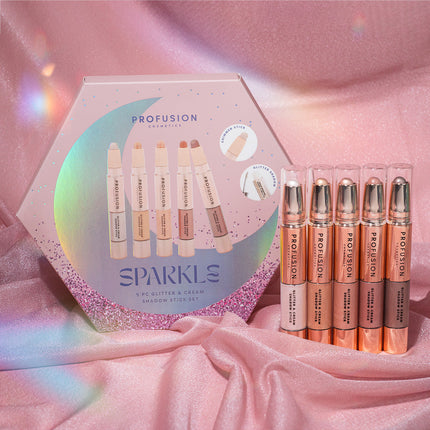 Profusion Cosmetics - Sparkle 5 PC Cream Shadow Set