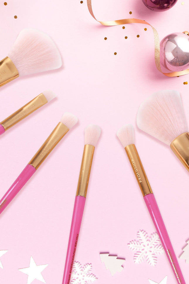 Profusion Cosmetics - Sweet Holiday | 6-pc Face & Eye Brush Vault