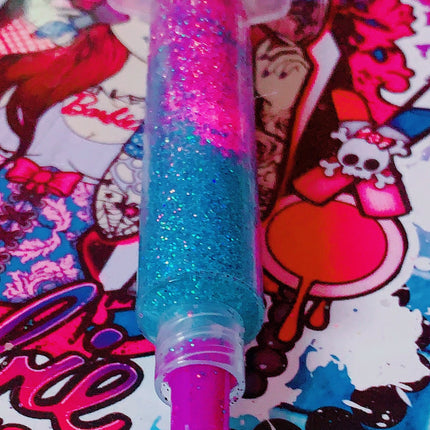 Inked Doll Cosmetics - SAPPHIRE BERRY GlamDoll Glitter Syringe
