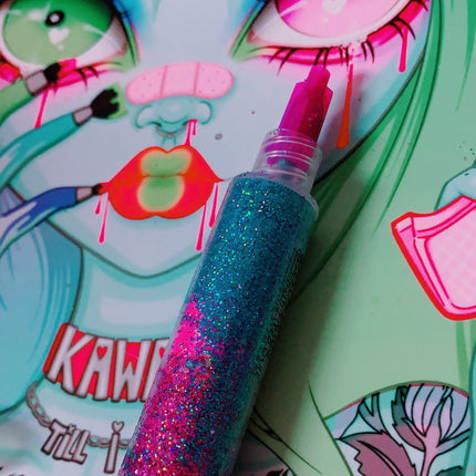 Inked Doll Cosmetics - SAPPHIRE BERRY GlamDoll Glitter Syringe