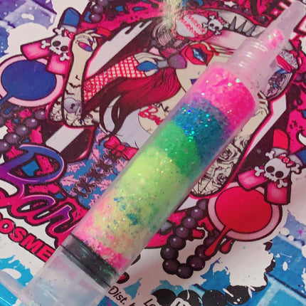 Inked Doll Cosmetics - ELECTRIC ZOO *UV* GlamDoll Glitter Syringe