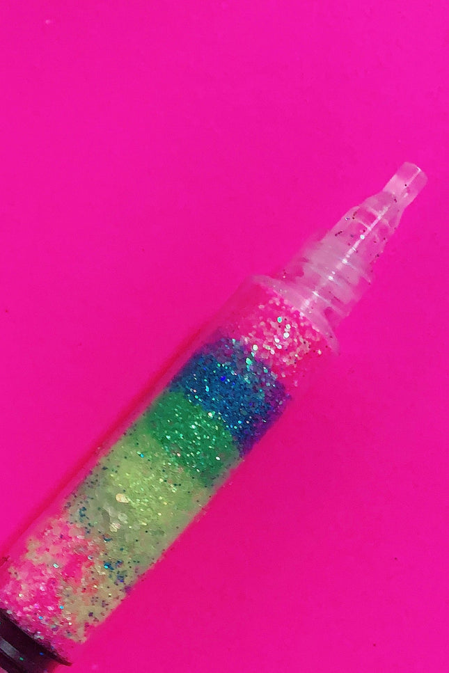 Inked Doll Cosmetics - ELECTRIC ZOO *UV* GlamDoll Glitter Syringe