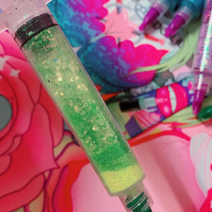 Inked Doll Cosmetics - LOST LANDS *UV* GlamDoll Glitter Syringe