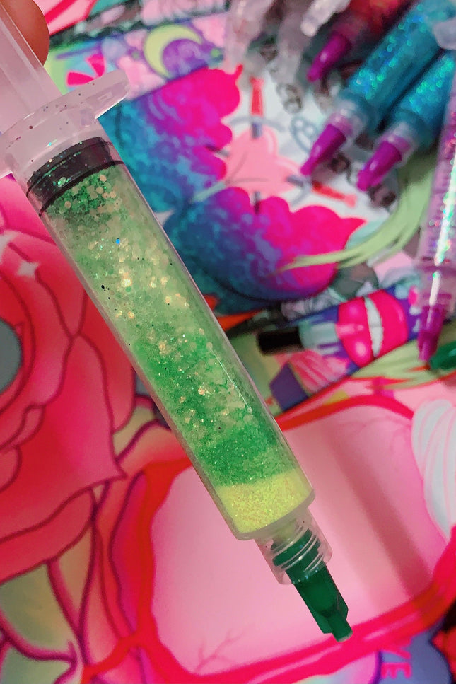 Inked Doll Cosmetics - LOST LANDS *UV* GlamDoll Glitter Syringe