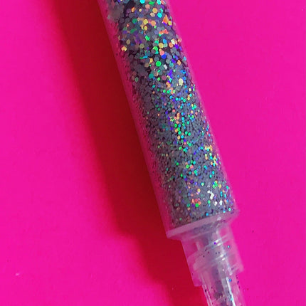 Inked Doll Cosmetics - PLATINUM GlamDoll Glitter Syringe