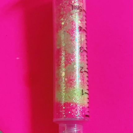 Inked Doll Cosmetics - TOXIC SUMMER *UV* GlamDoll Glitter Syringe