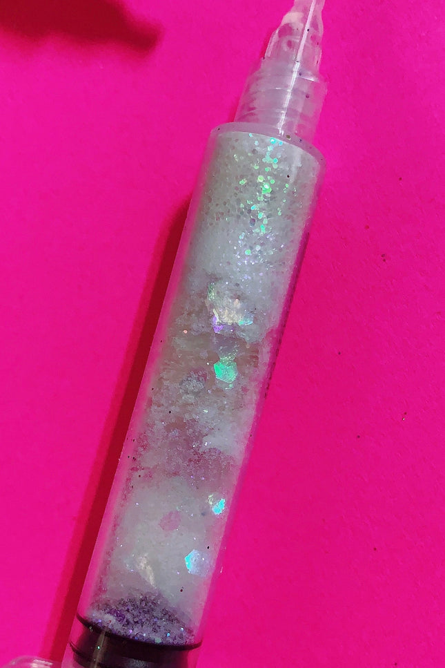 Inked Doll Cosmetics - MARSHMALLOW FROSTING GlamDoll Glitter Syringe
