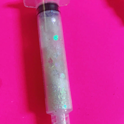 Inked Doll Cosmetics - MARSHMALLOW FROSTING GlamDoll Glitter Syringe
