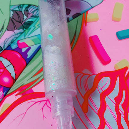 Inked Doll Cosmetics - MARSHMALLOW FROSTING GlamDoll Glitter Syringe