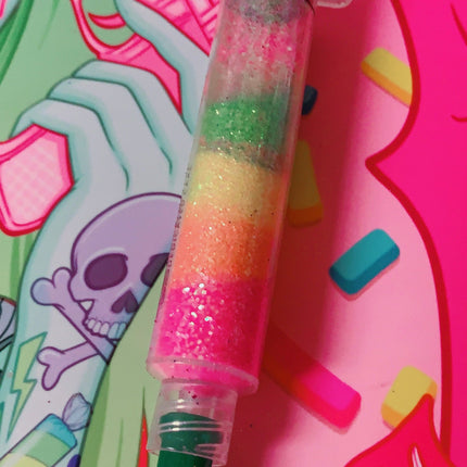 Inked Doll Cosmetics - DEEP TROPICS *UV* GlamDoll Glitter Syringe