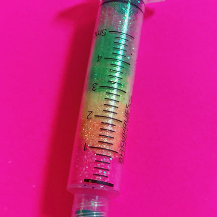 Inked Doll Cosmetics - DEEP TROPICS *UV* GlamDoll Glitter Syringe