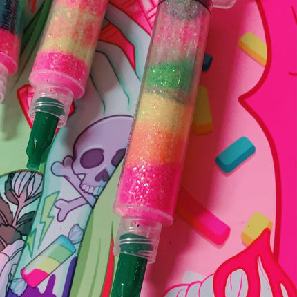 Inked Doll Cosmetics - DEEP TROPICS *UV* GlamDoll Glitter Syringe