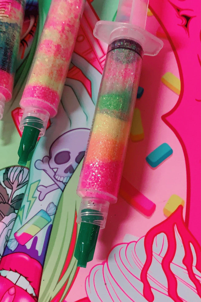 Inked Doll Cosmetics - DEEP TROPICS *UV* GlamDoll Glitter Syringe