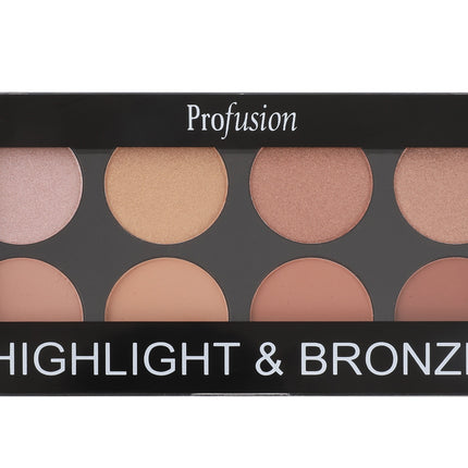 Prolux Cosmetics - PxLook Highlighter and Bronzer Palette
