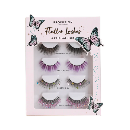 Profusion Cosmetics - Empowered Butterfly | Flutter Lashes 4 pair Lash Set