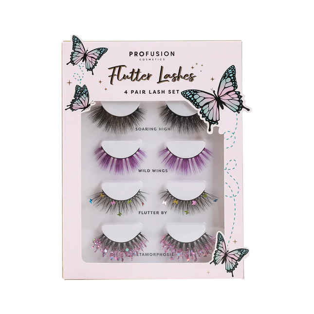 Profusion Cosmetics - Empowered Butterfly | Flutter Lashes 4 pair Lash Set