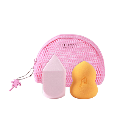 Profusion Cosmetics - It's a Vibe | Feel the Beat 3-pc Blending Sponge and Bag Set