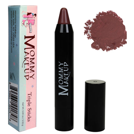 Mommy Makeup - Triple Sticks Lipstick, Cream Blush, and Treatment in Gigi