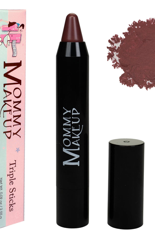 Mommy Makeup - Triple Sticks Lipstick, Cream Blush, and Treatment in Gigi
