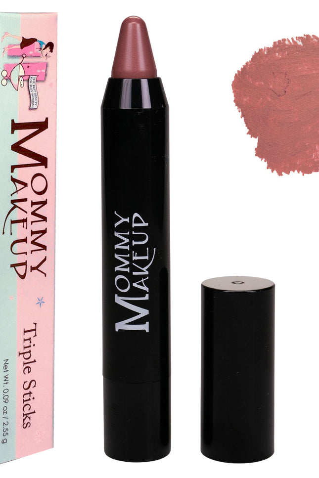 Mommy Makeup - Triple Sticks Lipstick, Cream Blush, and Treatment in Daisy Glow
