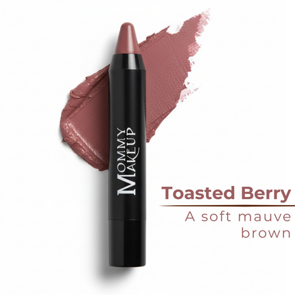 Mommy Makeup - Triple Sticks Lipstick, Cream Blush, and Treatment in Toasted Berry