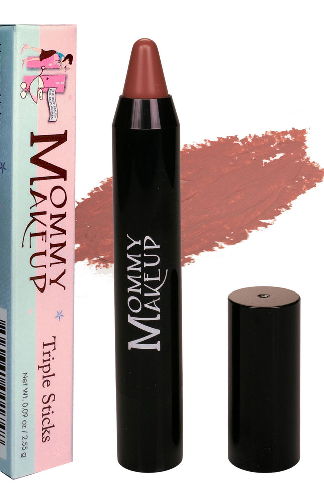 Mommy Makeup - Triple Sticks Lipstick, Cream Blush, and Treatment in Ginger Spice
