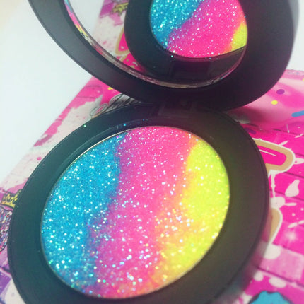 Inked Doll Cosmetics - *TROPICAL SLUSHY !*  Iridescent Glitter Pressed Single!