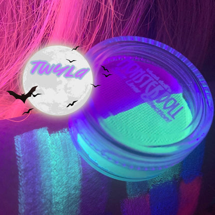 Inked Doll Cosmetics - (HUGE!) Monster Doll TWYLA *UV Neon Pastel* SPLIT LINER/FACE/BODY PAINT