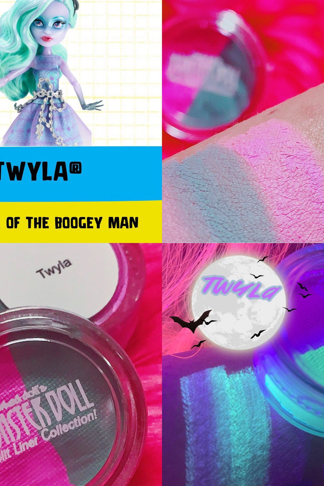 Inked Doll Cosmetics - (HUGE!) Monster Doll TWYLA *UV Neon Pastel* SPLIT LINER/FACE/BODY PAINT