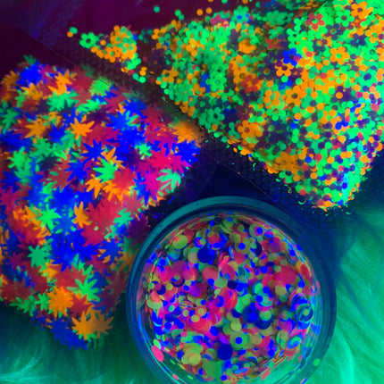 Inked Doll Cosmetics - DIPPIN' DOTS *UV* Festival GlamDoll Glitter Confetti