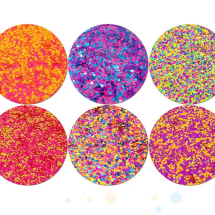 Inked Doll Cosmetics - "EDC FANTASEA" *UV/BlackLight* Festival FunFetti