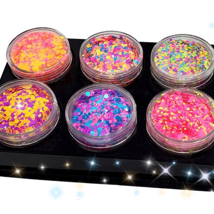 Inked Doll Cosmetics - "HARDSTYLE" *UV/BlackLight* FESTIVAL FUNFETTI
