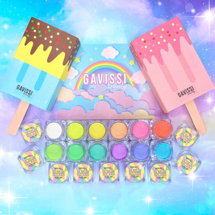 Gavissi Beauty - UV PASTEL BUNDLE: 12 LINERS + BRUSH + SPRAY BOTTLE