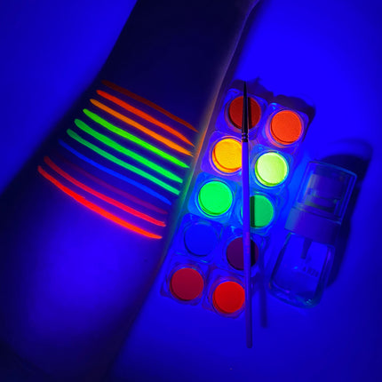 Gavissi Beauty - UV NEON BUNDLE: 10 LINERS + BRUSH + SPRAY BOTTLE